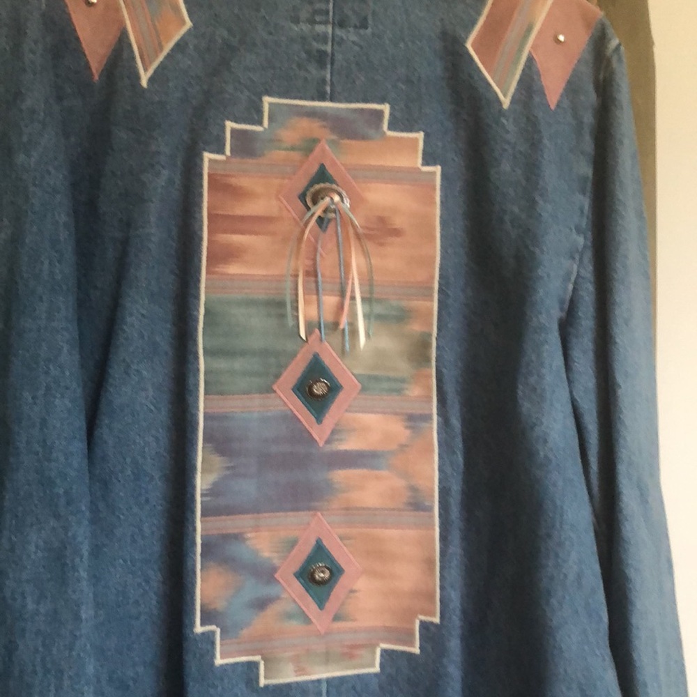 Denim Duster Coat - image 2